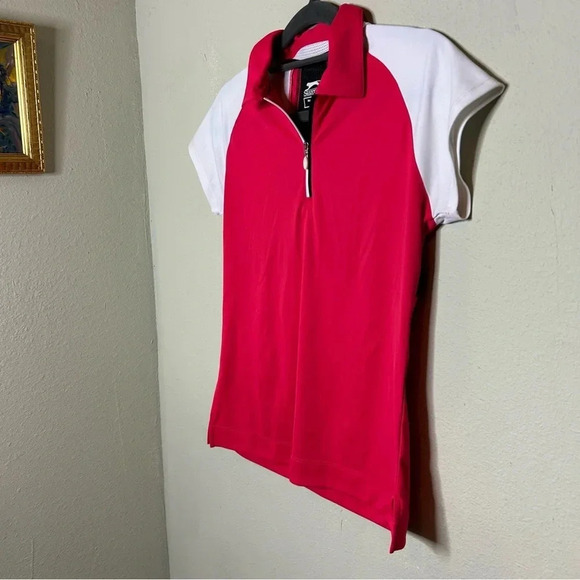 Slazenger Golf Zip Up Polo XS - Picture 2 of 5